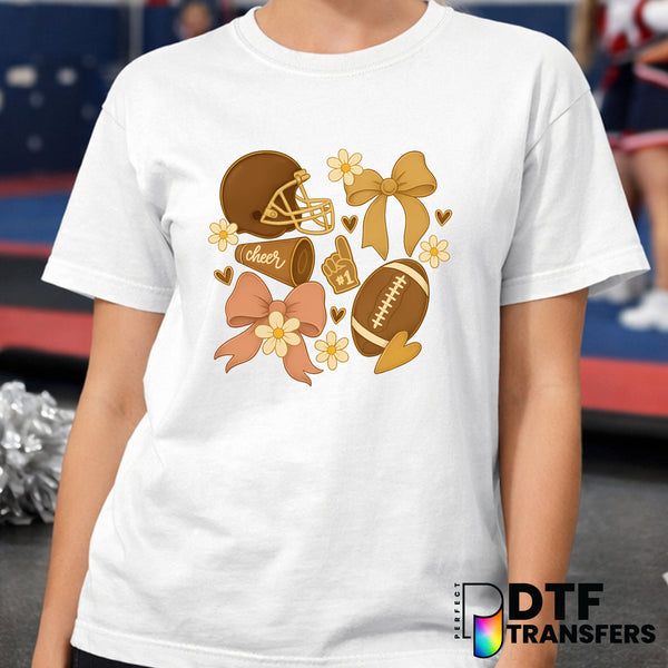 CHEER MOM Loves Football – Cheerleading DTF Transfer
