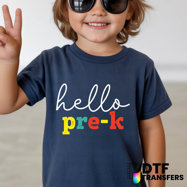 Hello Pre-K – Teacher DTF Transfer