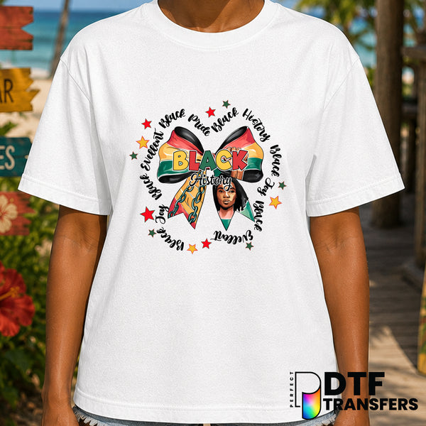 African Map Bow Black History Month – DTF Transfer