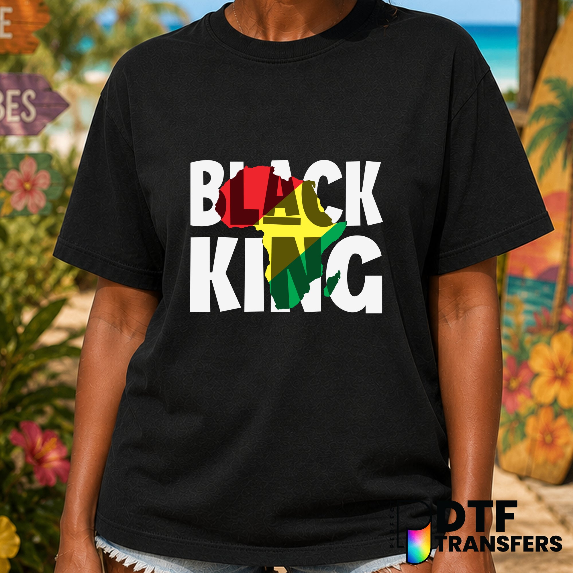 Black King Africa – Black History Month DTF Transfer
