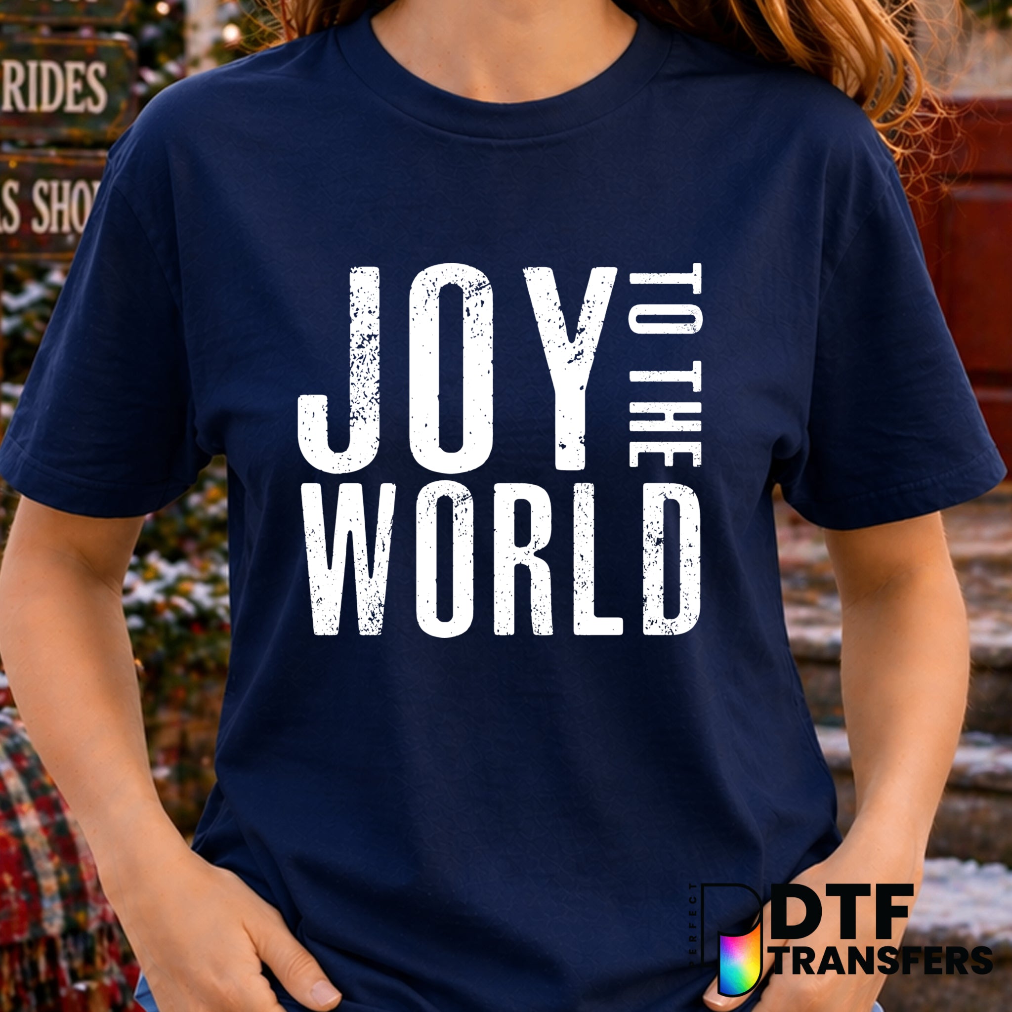 Joy to The World – Christmas DTF Transfer