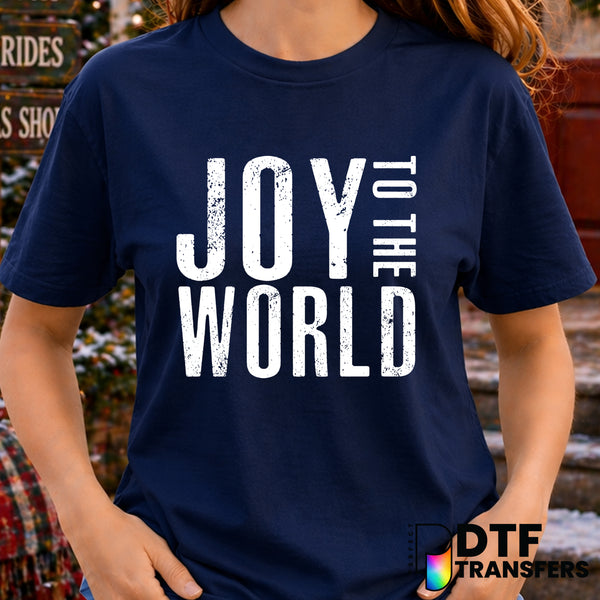 Joy to The World – Christmas DTF Transfer