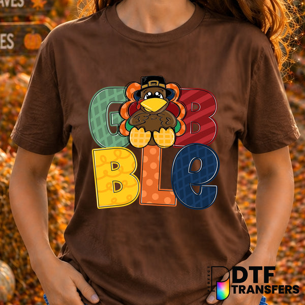 GOBBLE – Thanksgiving DTF Transfer