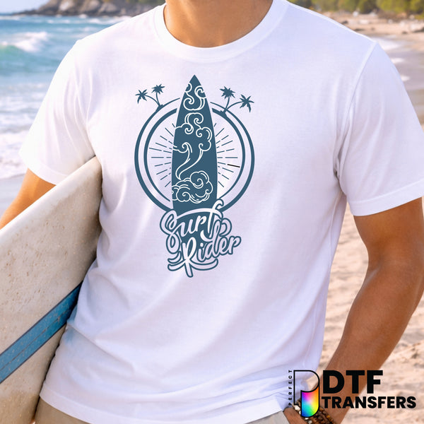 Surf Rider Retro Surfing Waves Summer – Surfing DTF Transfer