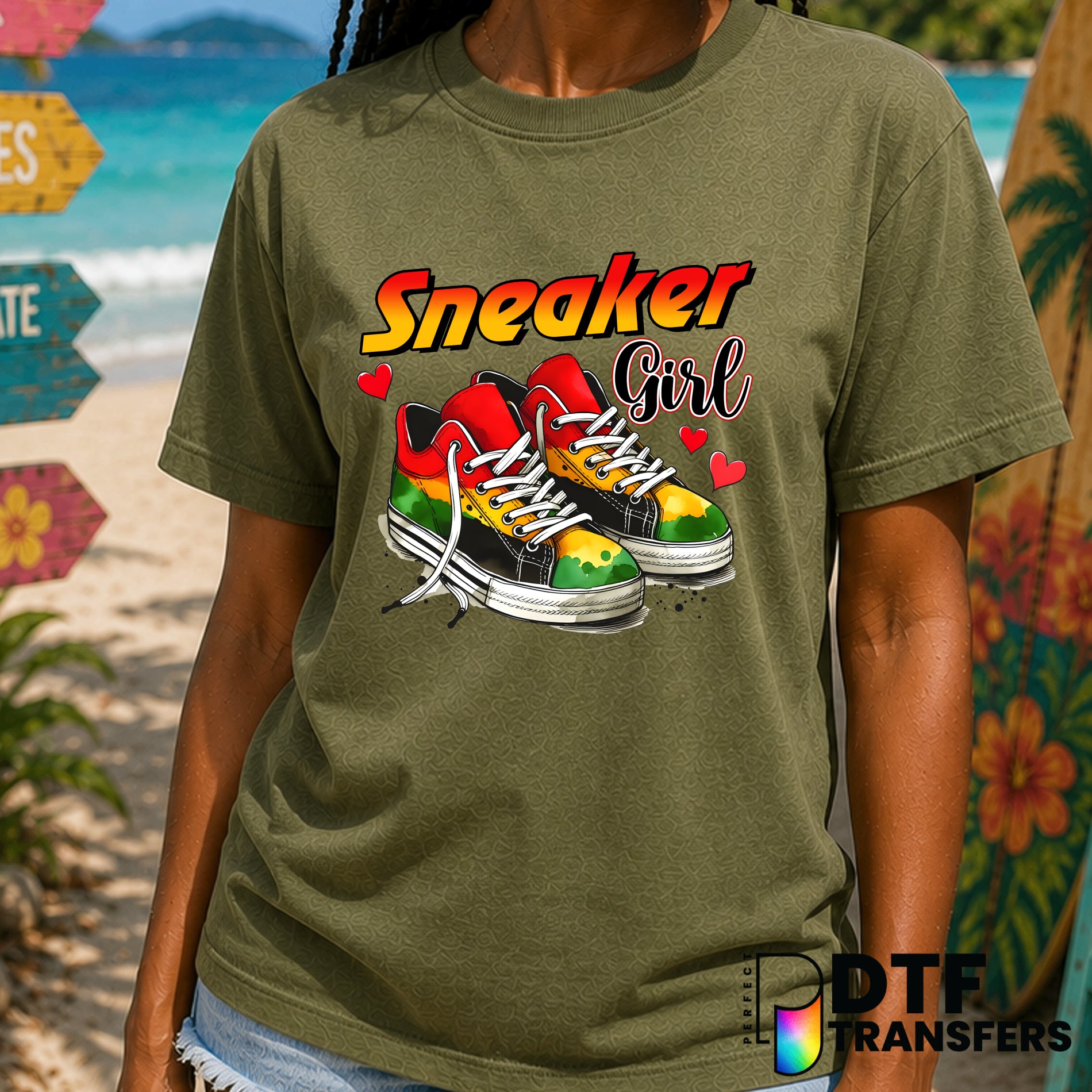 Afro Silhouette – Black History Month DTF Transfer