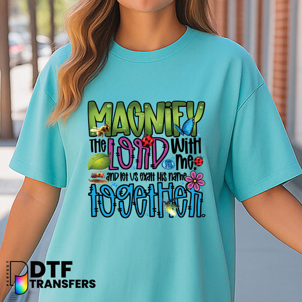 Magnify The Lord With Me Psalm 34:3 – Religious Teacher DTF Transfer
