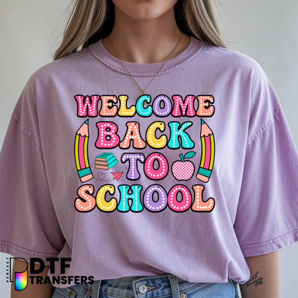 Welcome Back to School – Teacher DTF Transfer
