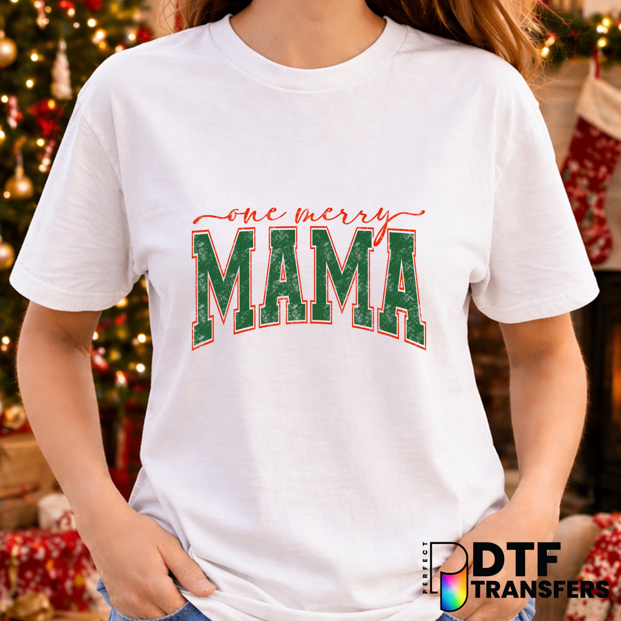 One Merry Mama – Christmas DTF Transfer