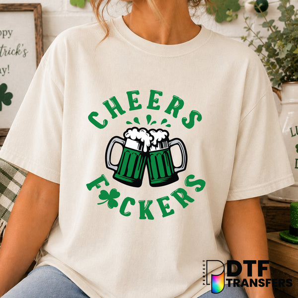 Cheers & Beers to 30 Years – St. Patrick's Day DTF Transfer (view 2 of 2) – by Perfect DTF Transfers – Premade DTF Transfe...