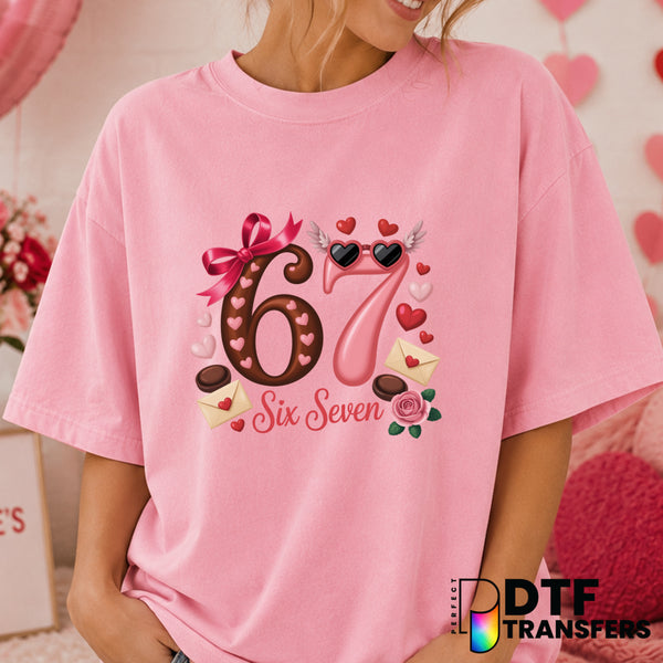 Chocolate and Roses – Valentine's Day DTF Transfer (view 2 of 2) – by Perfect DTF Transfers – Premade DTF Transfers – Vale...
