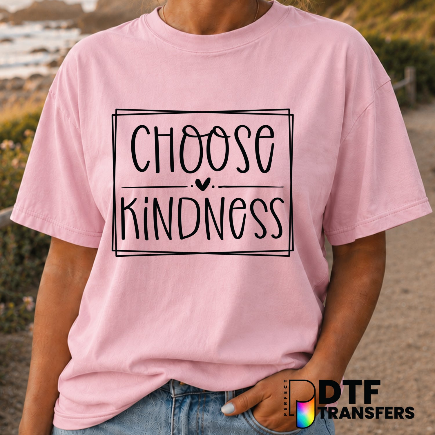 CHOOSE KINDNESS – Anti-Bullying DTF Transfer (view 1 of 2) – by Perfect DTF Transfers – Premade DTF Transfers – Anti-Bully...
