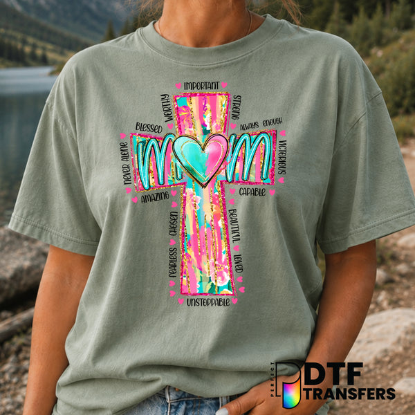 Christian Mom – Mother's Day DTF Transfer (view 2 of 2) – by Perfect DTF Transfers – Premade DTF Transfers – Mother's Day,...