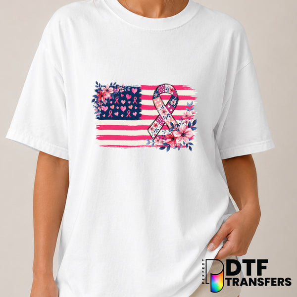 COOL PINK – Cancer Awareness DTF Transfer (view 1 of 2) – by Perfect DTF Transfers – Premade DTF Transfers – Cancer Awaren...