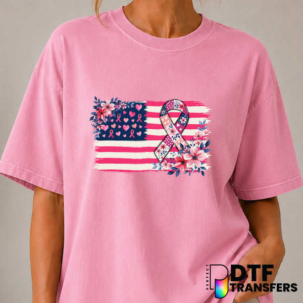 COOL PINK – Cancer Awareness DTF Transfer (view 2 of 2) – by Perfect DTF Transfers – Premade DTF Transfers – Cancer Awaren...