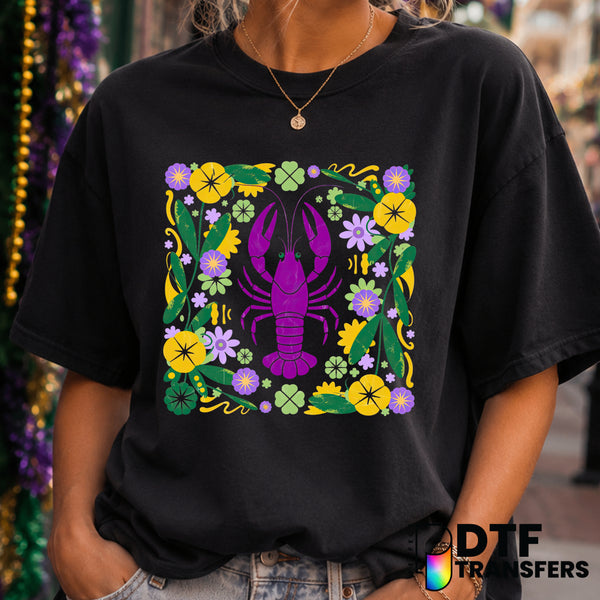 CRAWFISH SEASON – Mardi Gras DTF Transfer (view 2 of 2) – by Perfect DTF Transfers – Premade DTF Transfers – Mardi Gras, F...