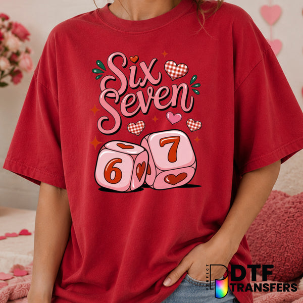 Cute 76 Sparkle Hearts – Valentine's Day DTF Transfer (view 1 of 2) – by Perfect DTF Transfers – Premade DTF Transfers – V...