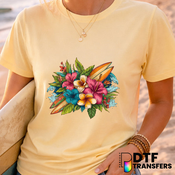 Tropical Surfboards Sunset – Surfing DTF Transfer