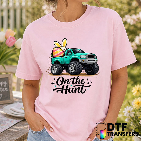 Easter Bunnies on the Hunt – Easter DTF Transfer
