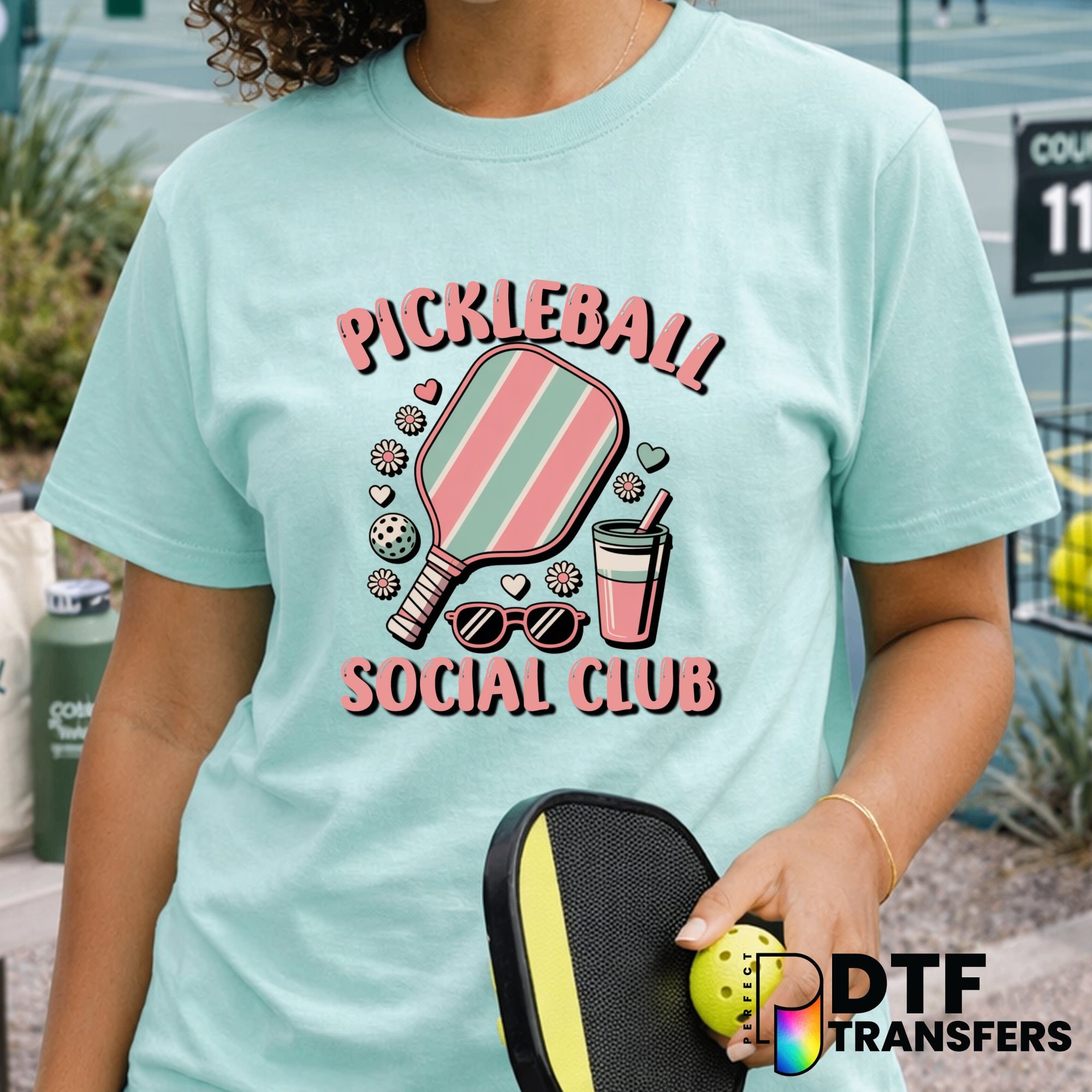 Pickleball Social Club – Pickleball DTF Transfer