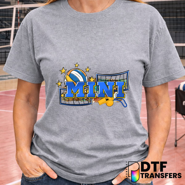 Volleyball Net Stars Leopard Print – DTF Transfer