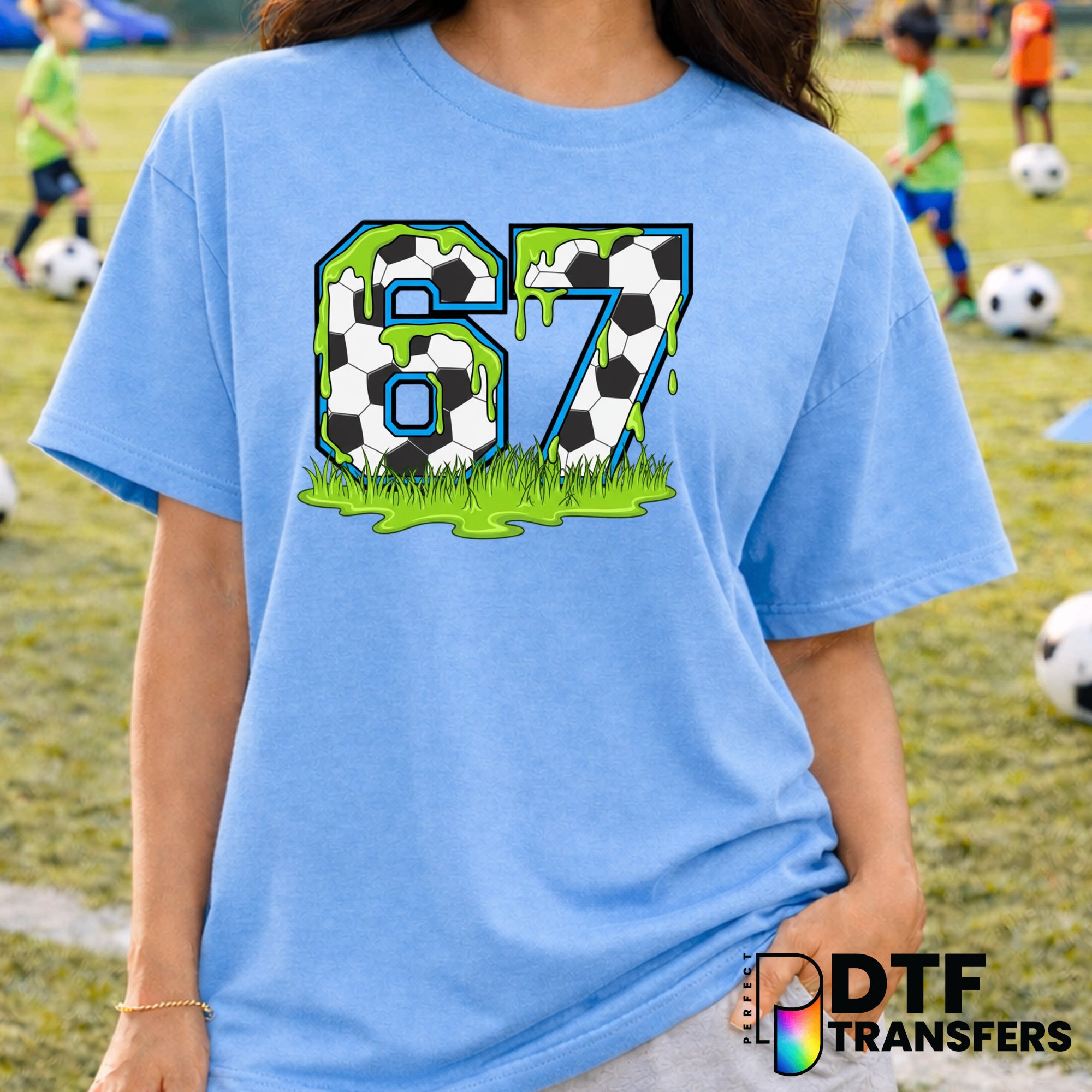 Distressed Soccer Ball – Soccer DTF Transfer