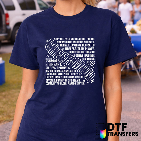 Cheer Mom – Cheerleading DTF Transfer