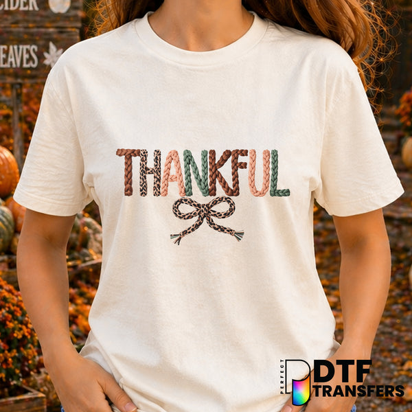 Thankful – Thanksgiving DTF Transfer