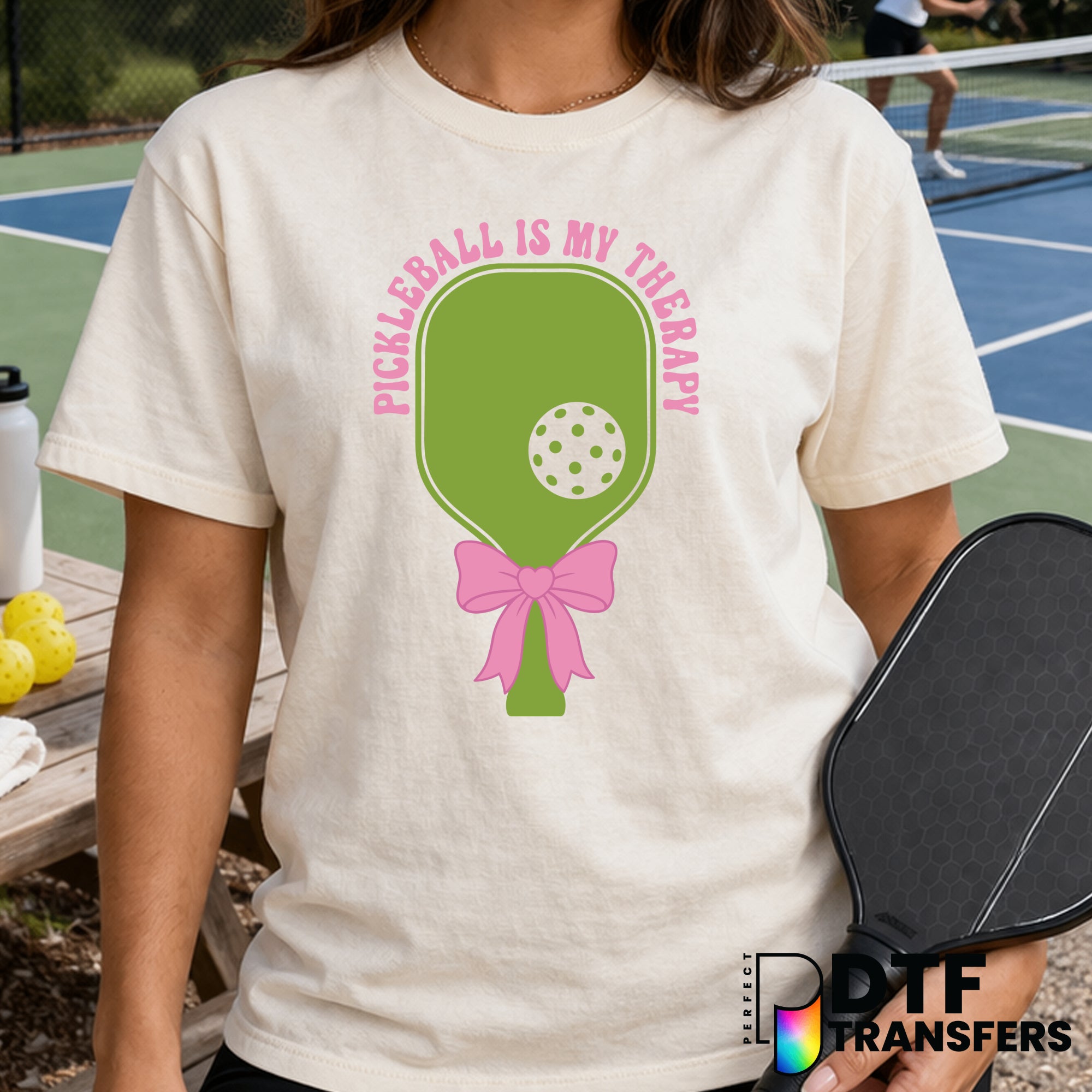 Pickleball is My Therapy – Pickleball DTF Transfer