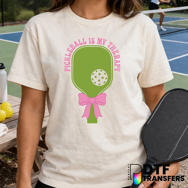 Pickleball is My Therapy – Pickleball DTF Transfer