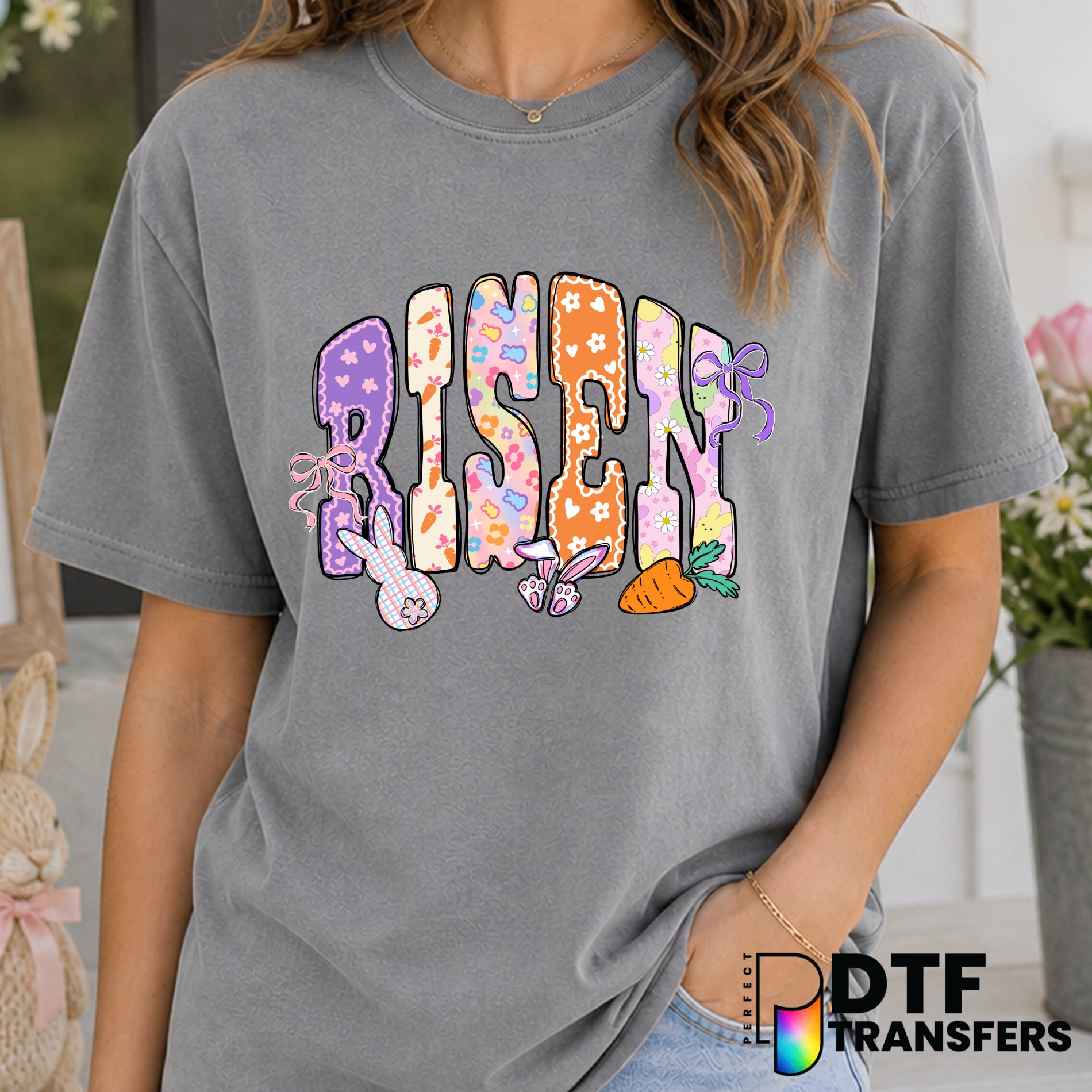RISEN SPRING EASTER – DTF Transfer