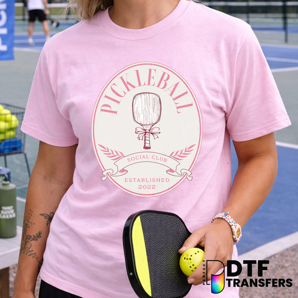 Pickleball Social Club – Pickleball DTF Transfer