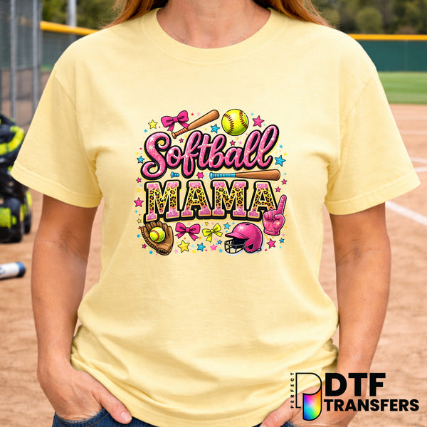 Softball Mama – Softball DTF Transfer