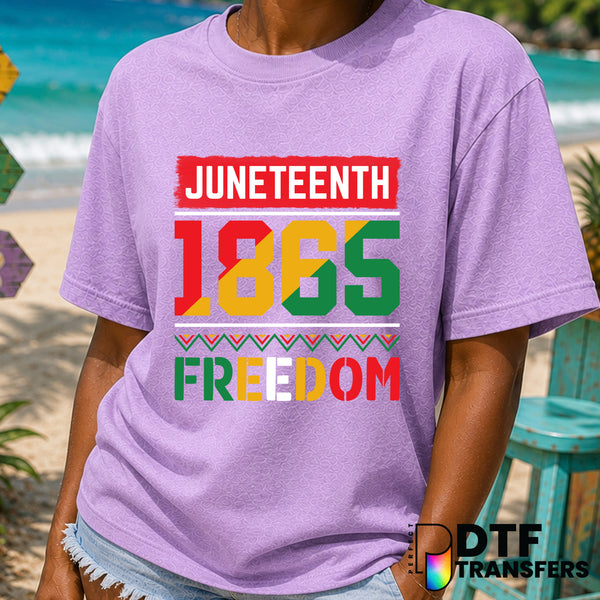 JUNETEENTH 1865 FREEDOM BLACK HISTORY MONTH – DTF Transfer