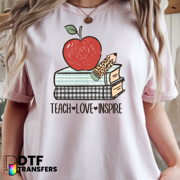 Teach Love Inspire – Teacher DTF Transfer