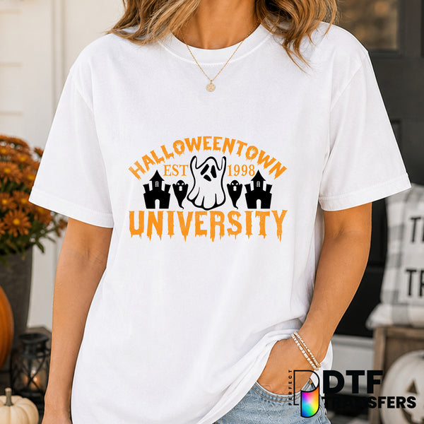 HALLOWEENTOWN EST. 1998 UNIVERSITY – Halloween DTF Transfer