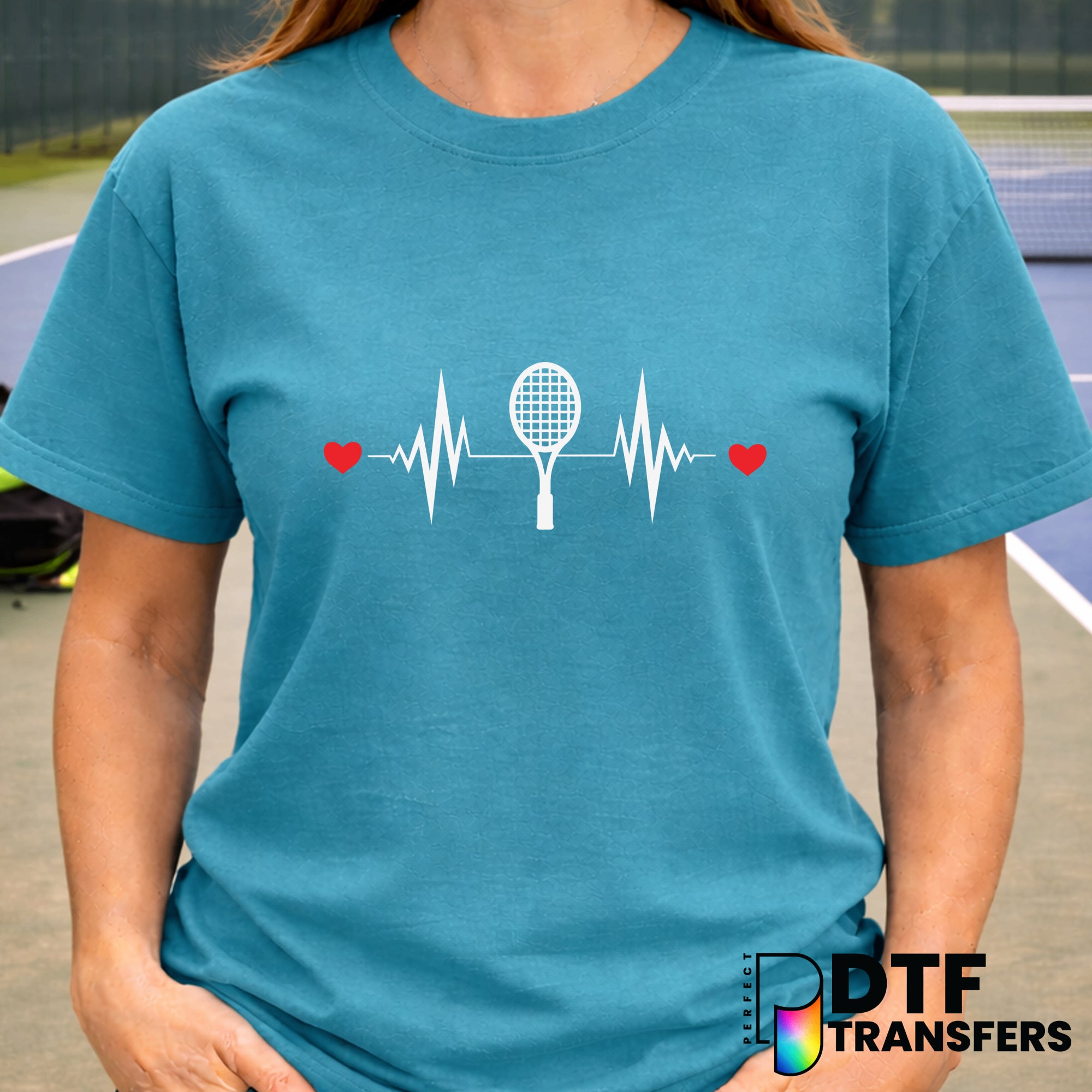 TENNIS Heartbeat – Tennis DTF Transfer