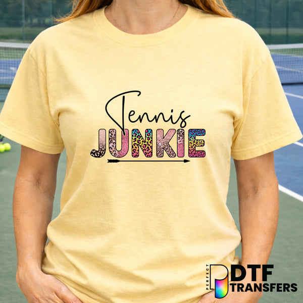 Tennis Junkie – Tennis DTF Transfer
