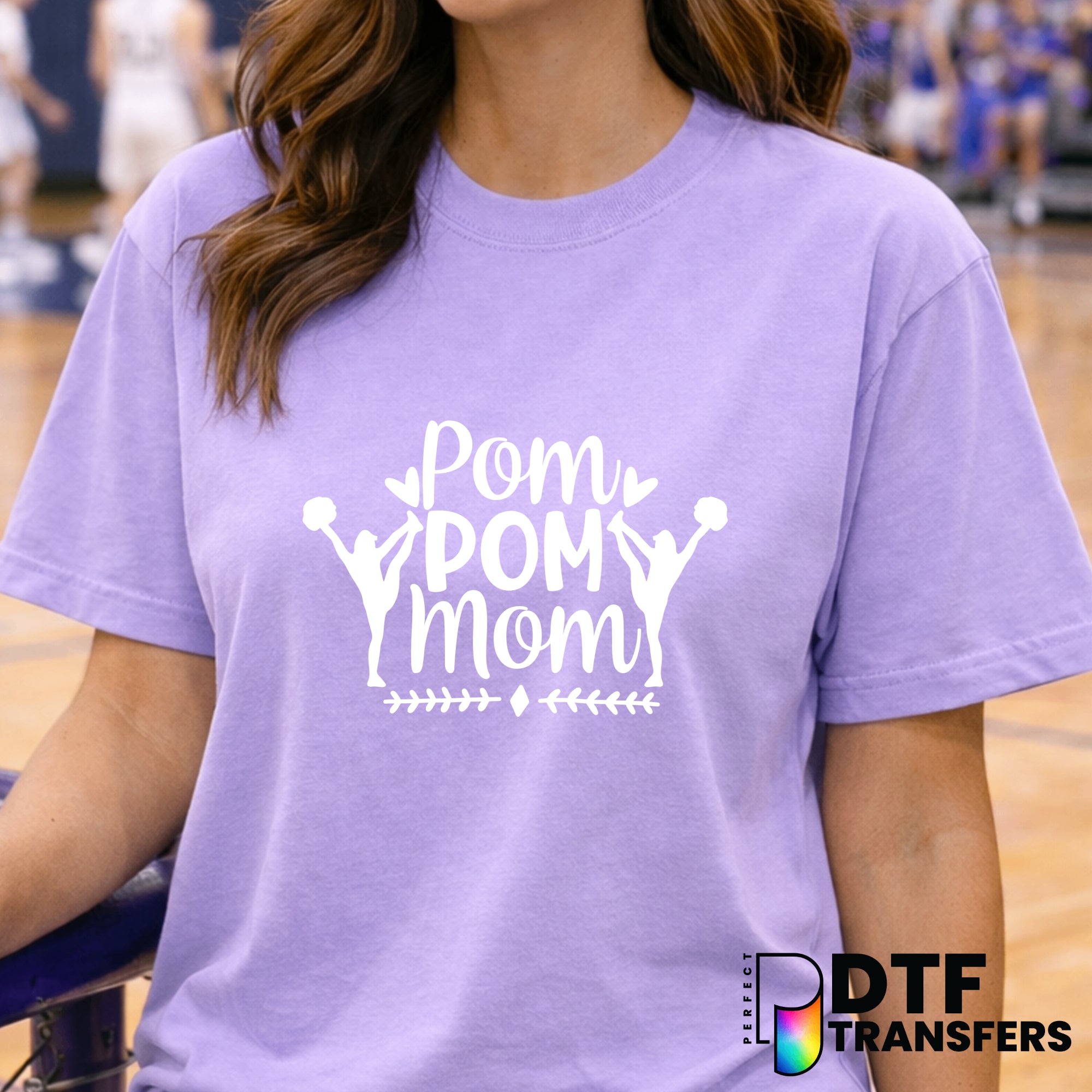 Pom Pom Mom – Cheerleading DTF Transfer