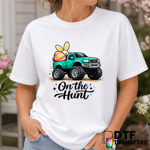Easter Bunnies on the Hunt – Easter DTF Transfer
