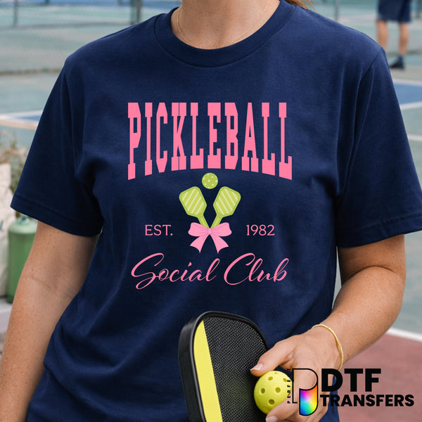 PICKLEBALL SOCIAL CLUB – Pickleball DTF Transfer
