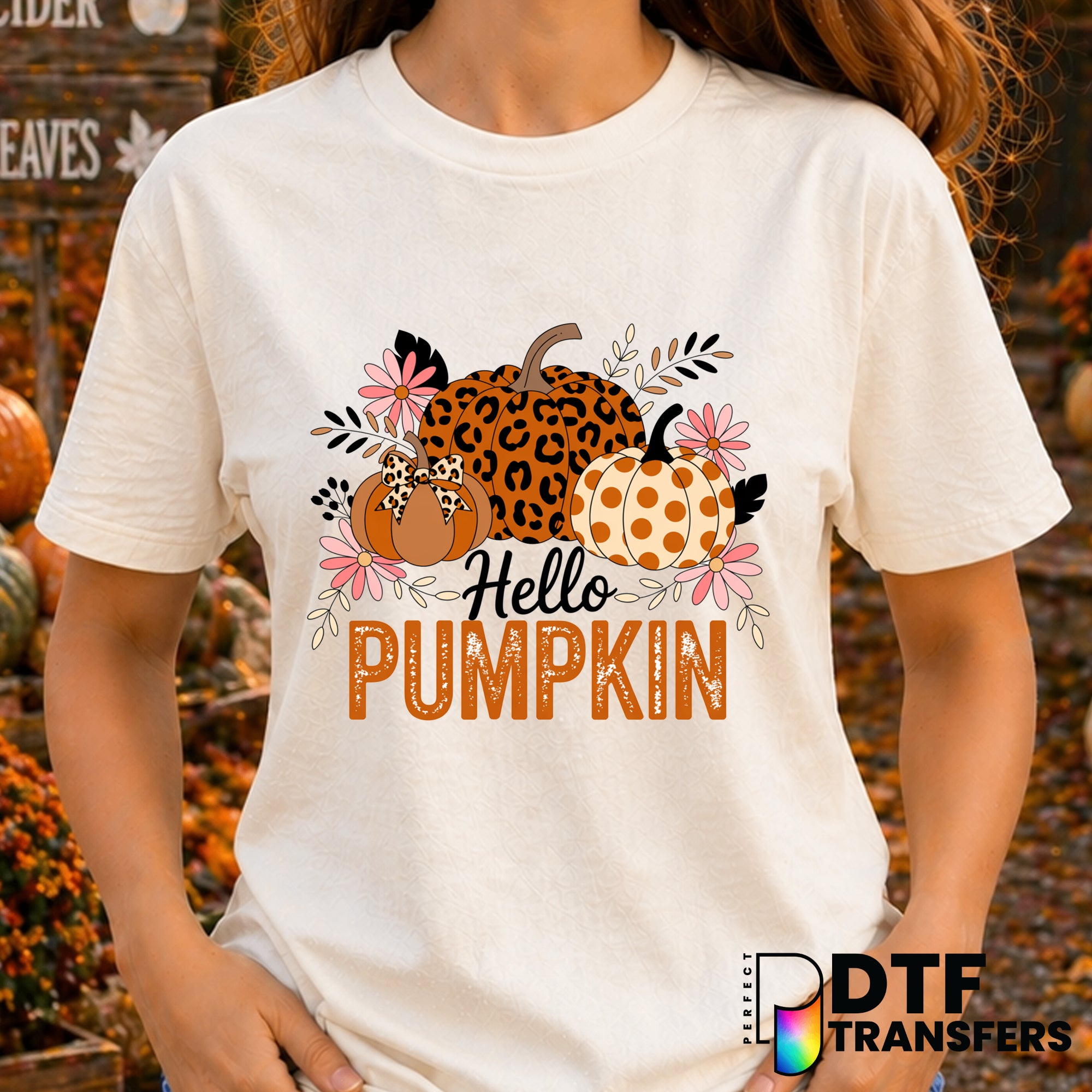 Hello Pumpkin – Thanksgiving DTF Transfer