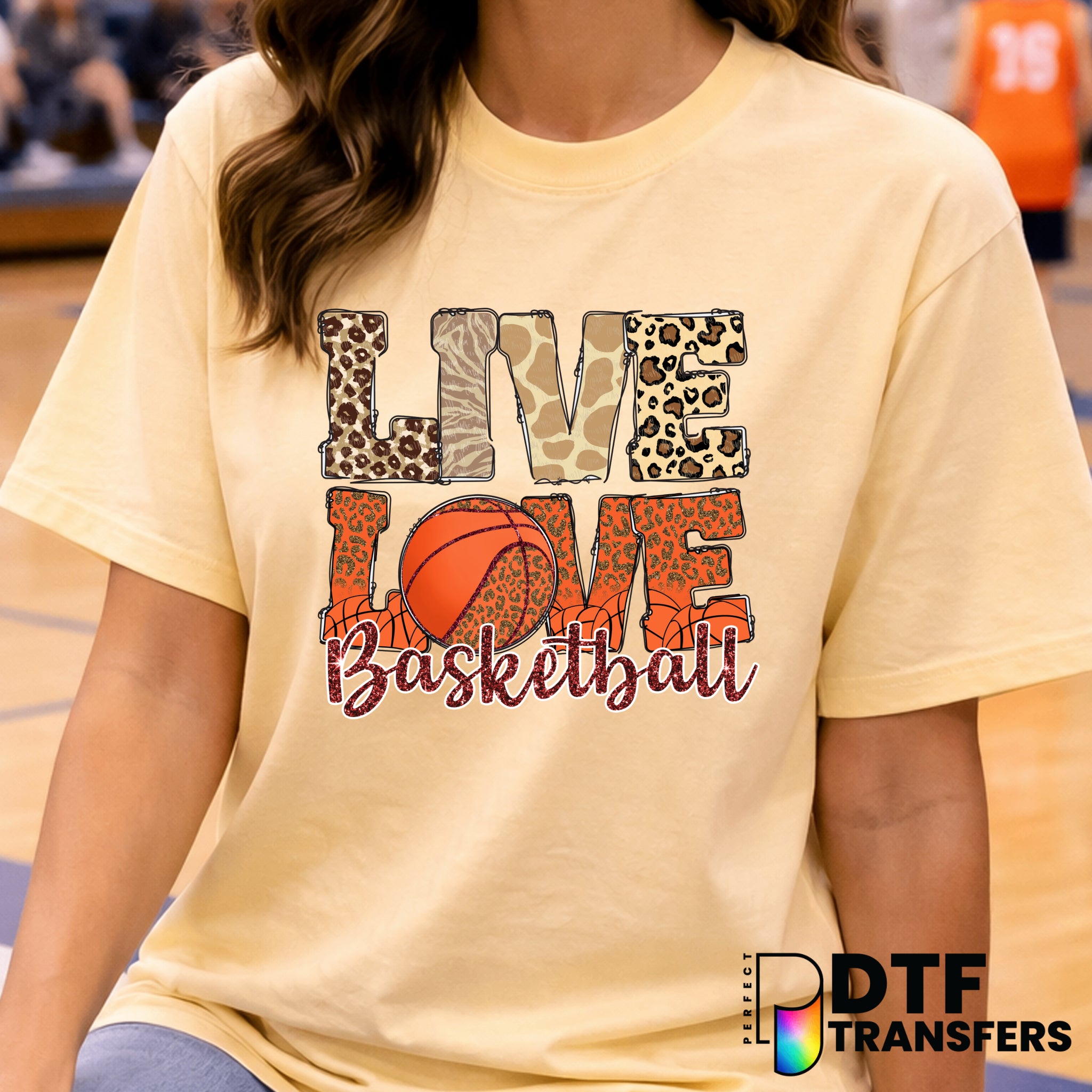 LIVE LOVE BASKETBALL – Basketball DTF Transfer
