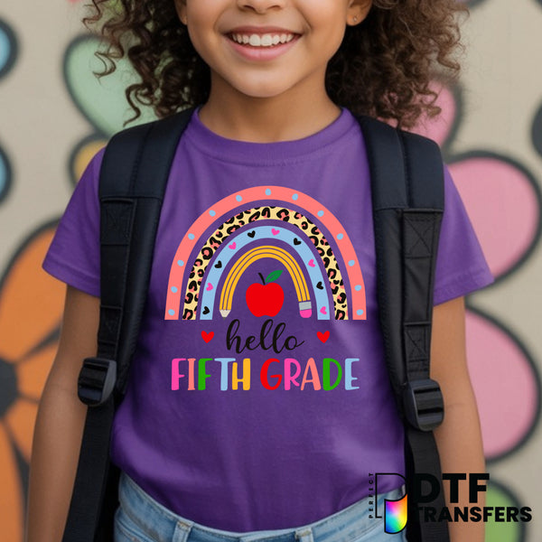 Hello Fifth Grade – Teacher DTF Transfer