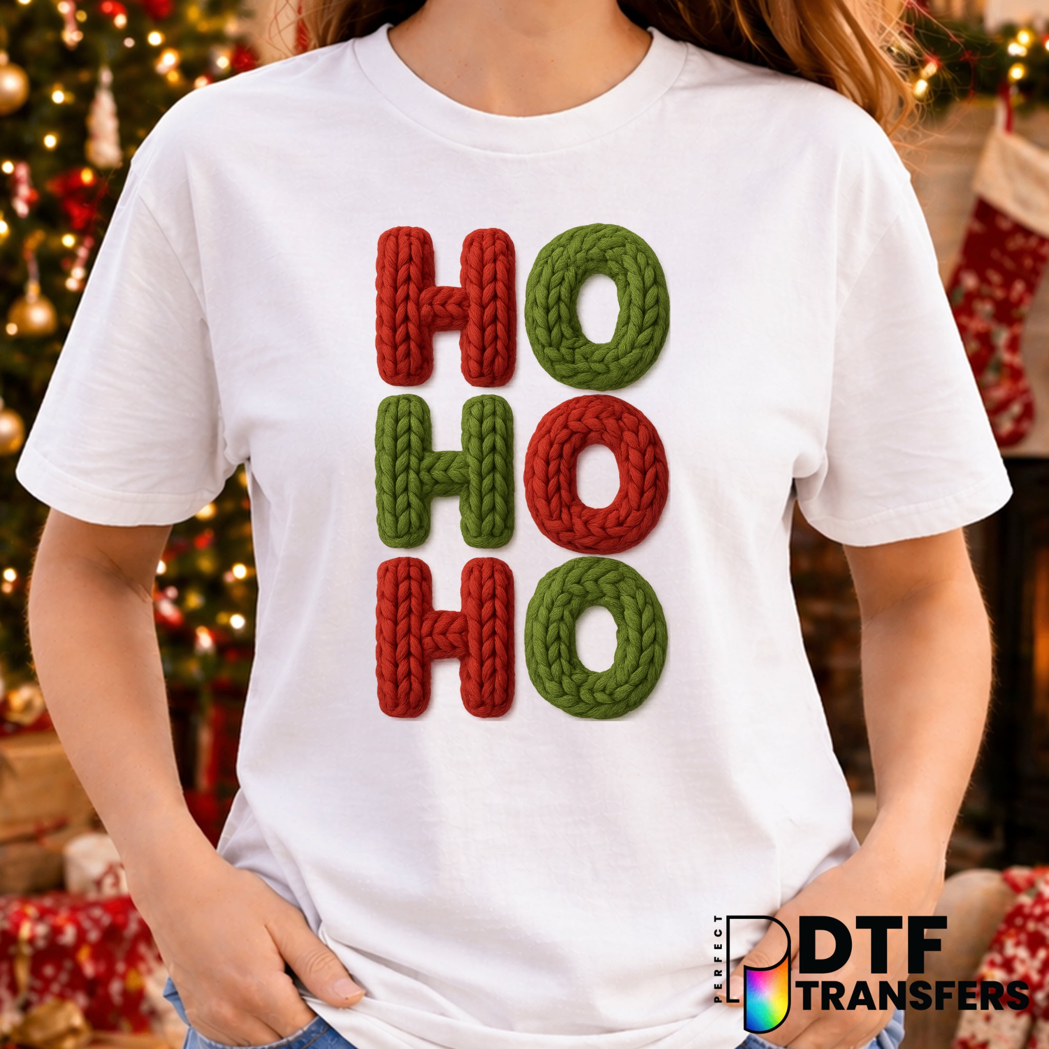 HO HO HO – Christmas DTF Transfer