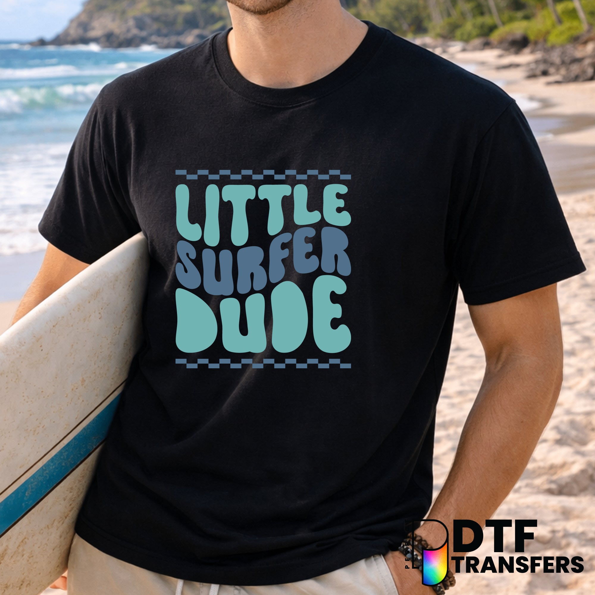 Little Surfer Dude – Surfing DTF Transfer