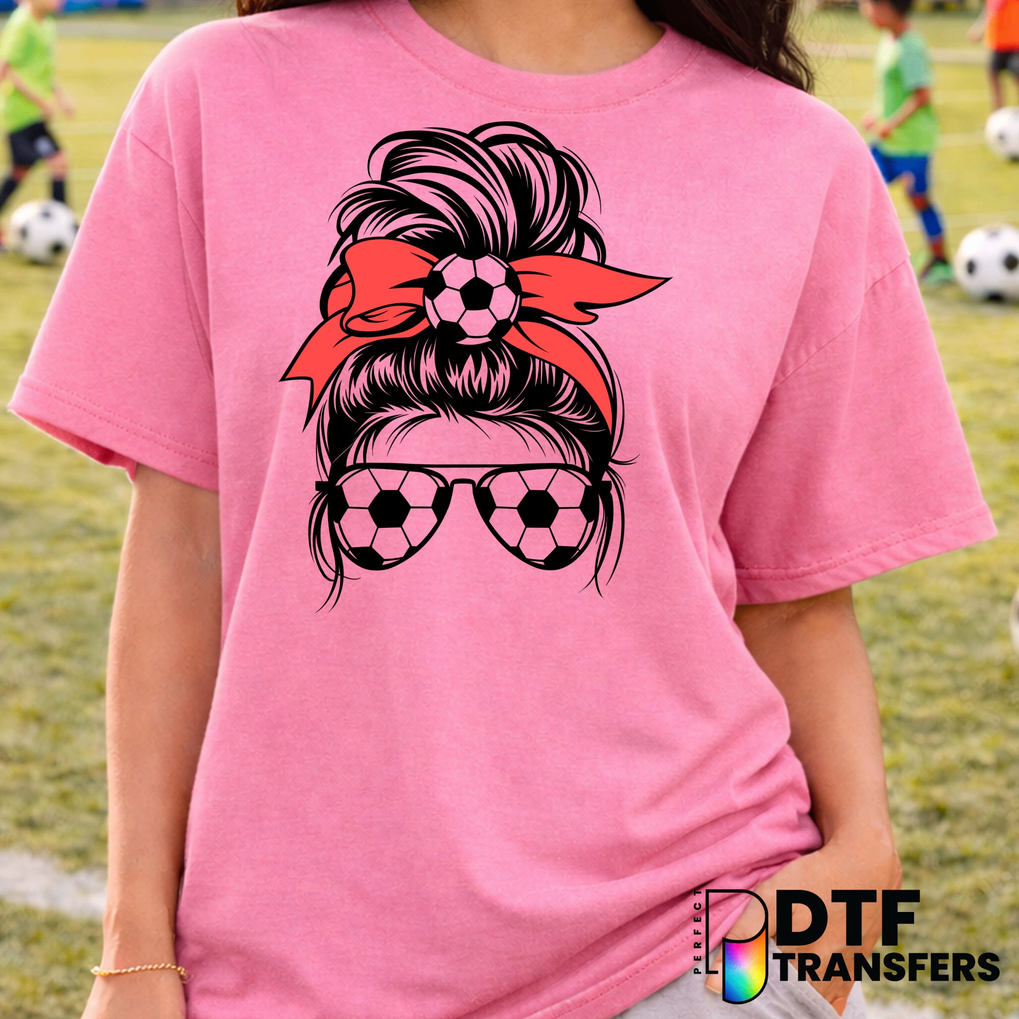 Soccer Mom Bunny – Soccer DTF Transfer