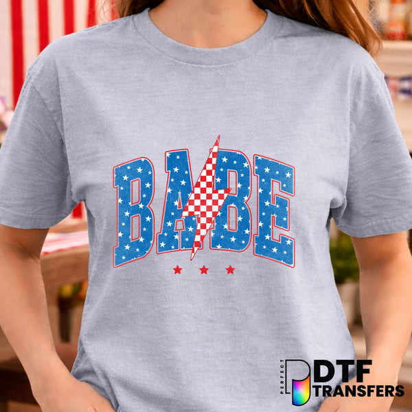 Babe Varsity – Fourth of July DTF Transfer