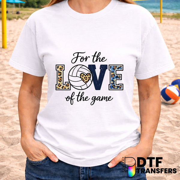 For Love of Volleyball – Volleyball DTF Transfer