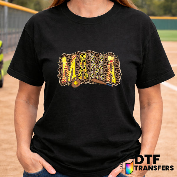 Mama Varsity Softball – DTF Transfer