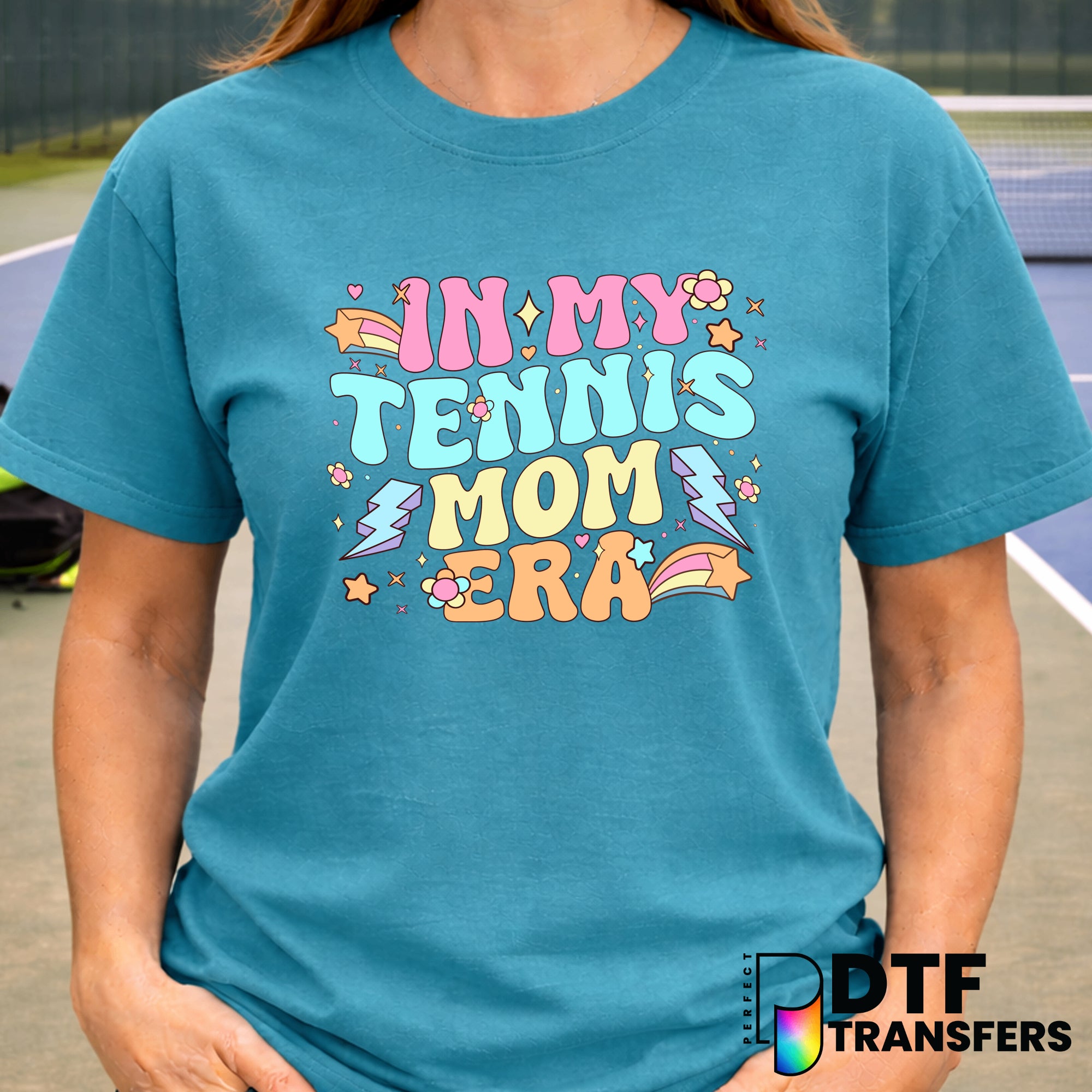 In My Tennis Mom Era – Tennis DTF Transfer